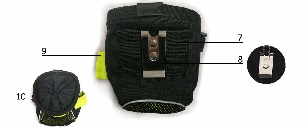 Truelove – sac de voyage Portable pour chien, sac de friandises réfléchissant pour entraînement des animaux de compagnie, pochette à clipser, sac de ceinture de rangement facile, distributeur de sacs de merde