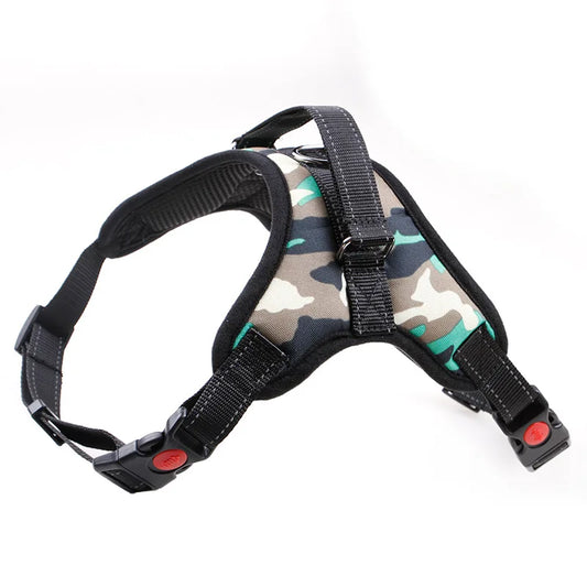 Harnais en Nylon robuste pour chien, collier réglable rembourré, Extra Large, moyen et petit chien, gilet, produits pour grands chiens Husky