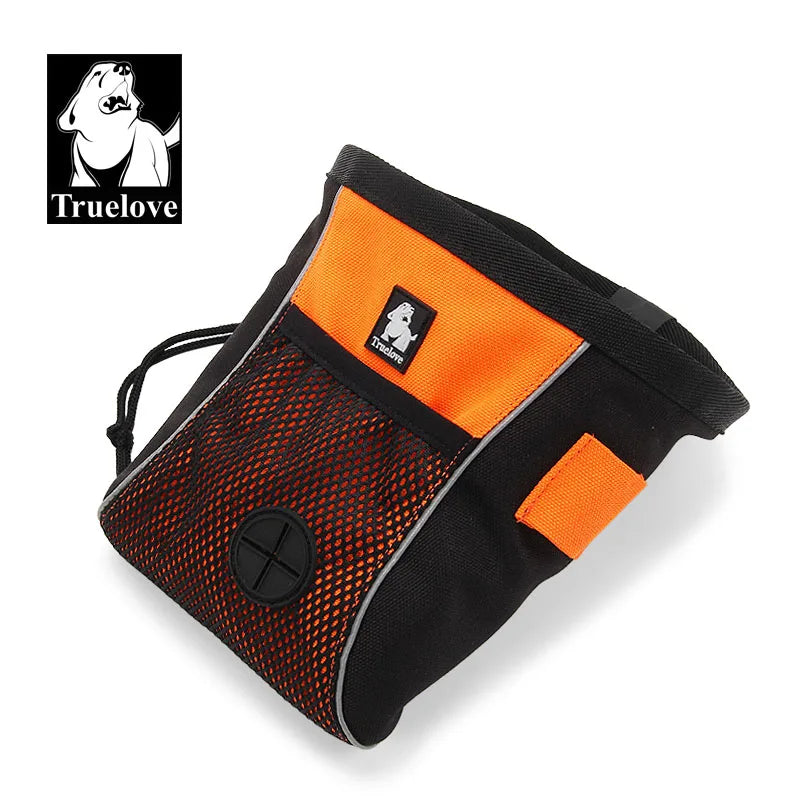 Truelove – sac de voyage Portable pour chien, sac de friandises réfléchissant pour entraînement des animaux de compagnie, pochette à clipser, sac de ceinture de rangement facile, distributeur de sacs de merde