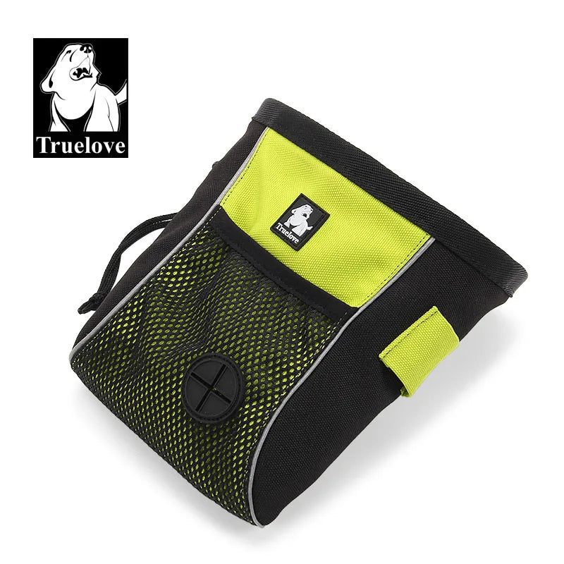 Truelove – sac de voyage Portable pour chien, sac de friandises réfléchissant pour entraînement des animaux de compagnie, pochette à clipser, sac de ceinture de rangement facile, distributeur de sacs de merde